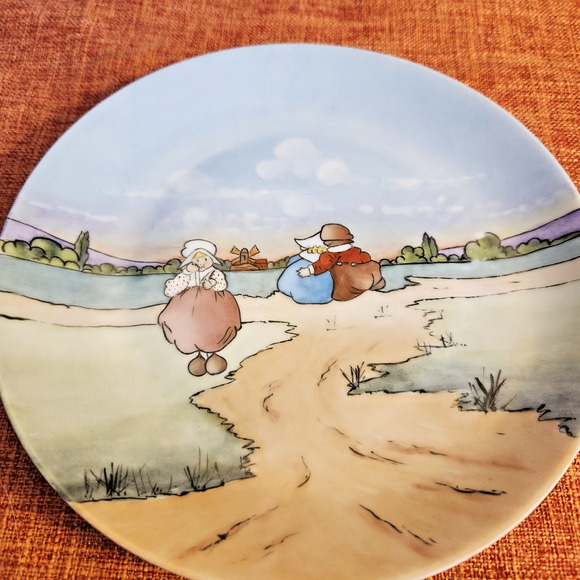 5 Pcs Hutschenreuther Selb Bavaria Hand Painted 8" Goose Boy/Girl Plates RARE - Picture 7 of 10